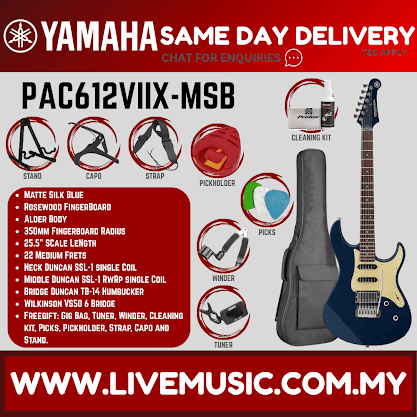 Yamaha Pacifica PAC612VIIX-MSB Electric Guitar - ( PAC 612VIIX / PAC-612VIIX )