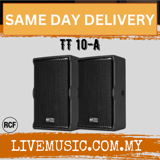 RCF TT 10-A Active Two-way High Definition Speaker - Each / Pair ( TT10 / TT10A )