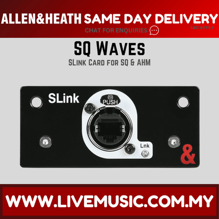 Allen & Heath SQ SLink Audio Interface Module for SQ Series Mixers ( SQ-SLINK / SQSLINK )