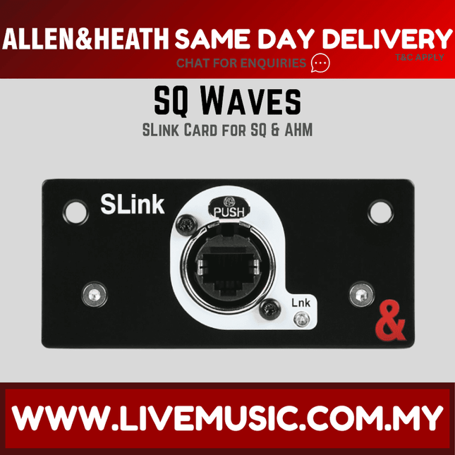 Allen & Heath SQ SLink Audio Interface Module for SQ Series Mixers ( SQ-SLINK / SQSLINK )