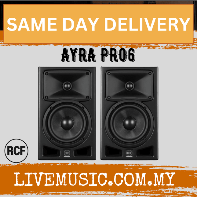 RCF AYRA PRO6 Professional Active Two-way With Isolation Pad and Monitor Stand - ( AYRAPRO6 / PRO6 / AYRA )