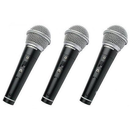 Samson R21s - Cardiod Dynamic Microphone with Switch, 3 Pack (R-21s/R21 s/R21-s)