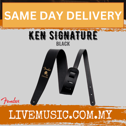 Fender Ken Signature Guitar Strap, Black