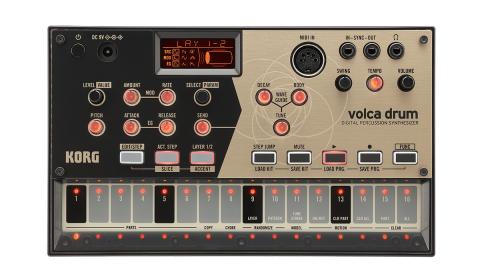 Korg Volca Drum Digital Physical Modelling Percussion Synthesizer With 16 Step Sequencer (VolcaDrum/Volca-Drum)