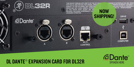 Mackie DL Dante Expansion Card For Mackie DL32R Digital Mixer (DLDante/DL-Dante)