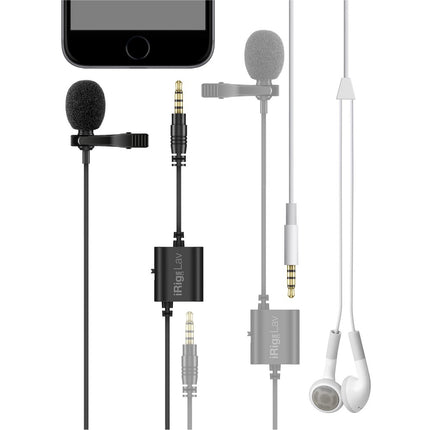 IK Multimedia iRig Mic Lav 2 Pack - Lavalier Microphone for iOS and Android