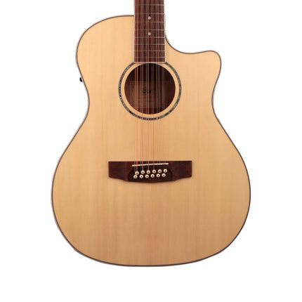 Cort GA-MEDX-12 12-String Acoustic-Electric Guitar – Open Pore (GA MEDX12 / GAMEDX-12)