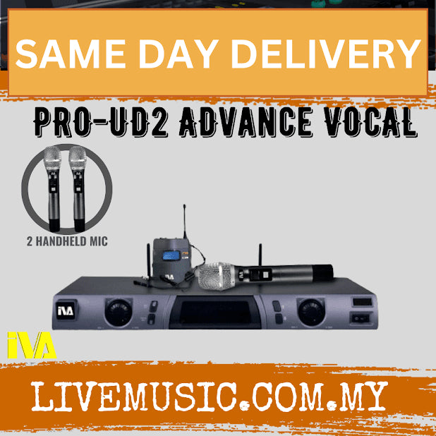 IVA PRO-UD2 AD VOCAL Karaoke Wireless Microphone System ( PROUD2 / PRO UD2 )