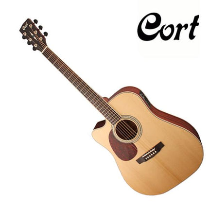Cort MR710F Left-Handed - Acoustic Guitar Rosewood Fretboard with Gig Bag - Natural Satin (MR 710F/MR-710F)