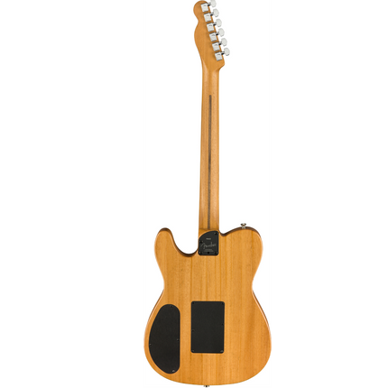 Fender American Acoustasonic Telecaster Acoustic Electric Guitar w/Bag, Ebony FB, Crimson Red