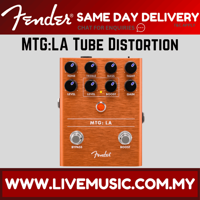 Fender MTG: LA Tube Distortion Guitar Effects Pedal