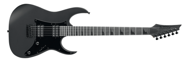 Ibanez Gio GRGR131EX HH Solid Body Electric Guitar Bound Purpleheart Fretboard - Black Flat (GRGR131-EX/GRGR131EX-BKF)