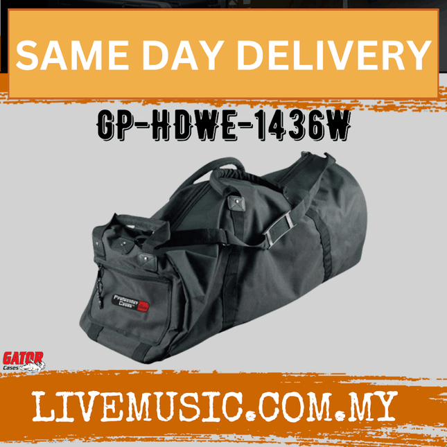 Gator GP-HDWE-1436W Drum Hardware Bag with Wheels (GPHDWE1436W/GP HDWE 1436W)