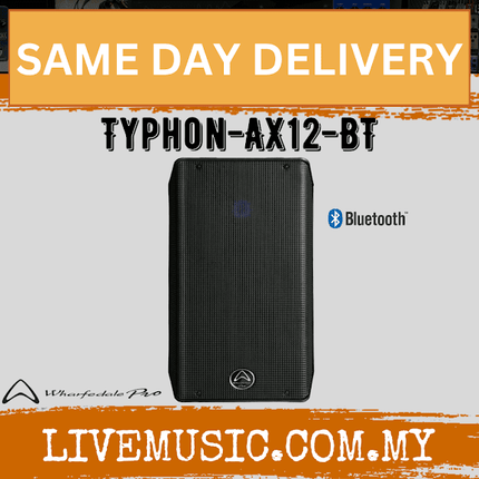 WHARFEDALE PRO TYPHON-AX12BT Series 720 Watts RMS12" 2-Way Loudspeaker with Bluetooth - Each / Pair (AX12 BT AX12-BT)