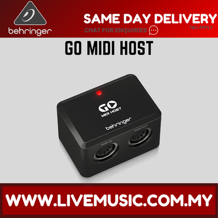 Behringer GO MIDI HOST Compact MIDI/USB Host Interface ( GOMIDIHOST )