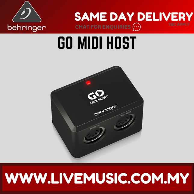 Behringer GO MIDI HOST Compact MIDI/USB Host Interface ( GOMIDIHOST )
