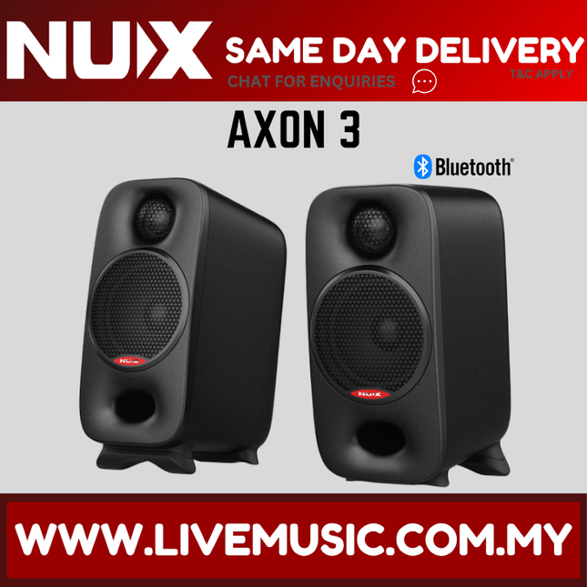 Nux NFM-03 Axon 3 Studio Reference Bluetooth Monitor Speaker - Black ( NFM03 / NFM 03 /AXON3 )