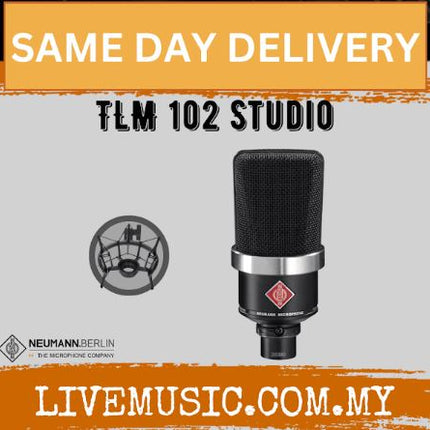 Neumann TLM-102 Large-Diaphragm Studio Condenser Microphone Studio Set - Matte Black (TLM102 / TLM 102 )