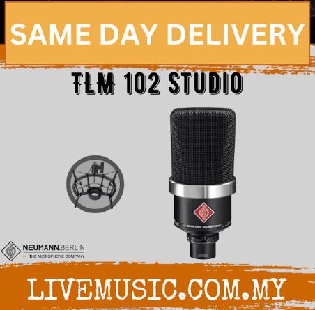 Neumann TLM-102 Large-Diaphragm Studio Condenser Microphone Studio Set - Matte Black (TLM102 / TLM 102 )