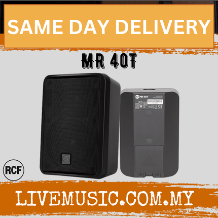 RCF MR 40T Two-way Passive Speaker - Black ( MR40T / MR-40T )
