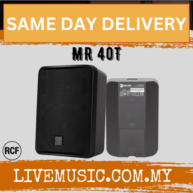 RCF MR 40T Two-way Passive Speaker - Black ( MR40T / MR-40T )