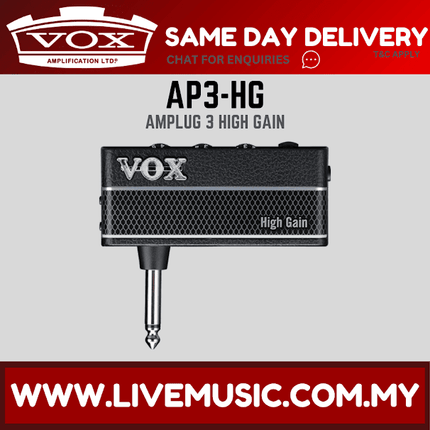 Vox amPlug 3 High Gain Headphone Guitar Amp (amPlug3 / AP3-HG)