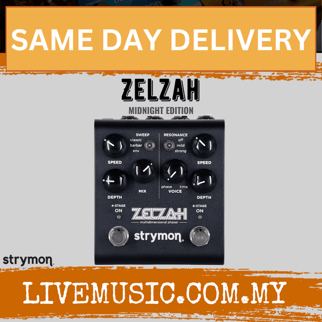 Strymon Zelzah Multidimensional Phaser, Midnight Edition