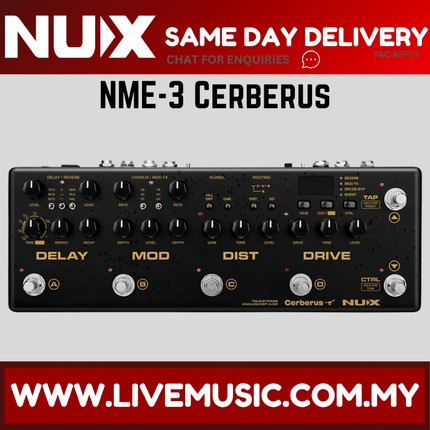 NUX NME-3 Cerberus - Integrated Effects & Controller (NME3)