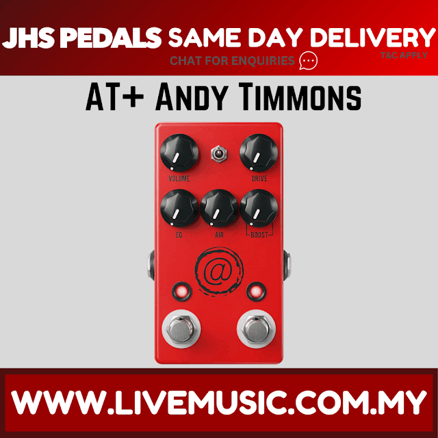 JHS The AT+ Andy Timmons Signature Overdrive Guitar Effects Pedal