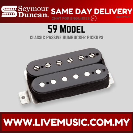 Seymour Duncan SH1N 59′ Humbucker Neck Pickup, Black