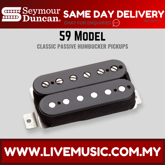Seymour Duncan SH1N 59′ Humbucker Neck Pickup, Black