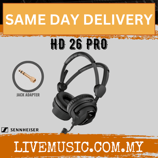 Sennheiser HD 26 PRO Professional Monitoring Headphones (HD26 PRO/HD-26-PRO)
