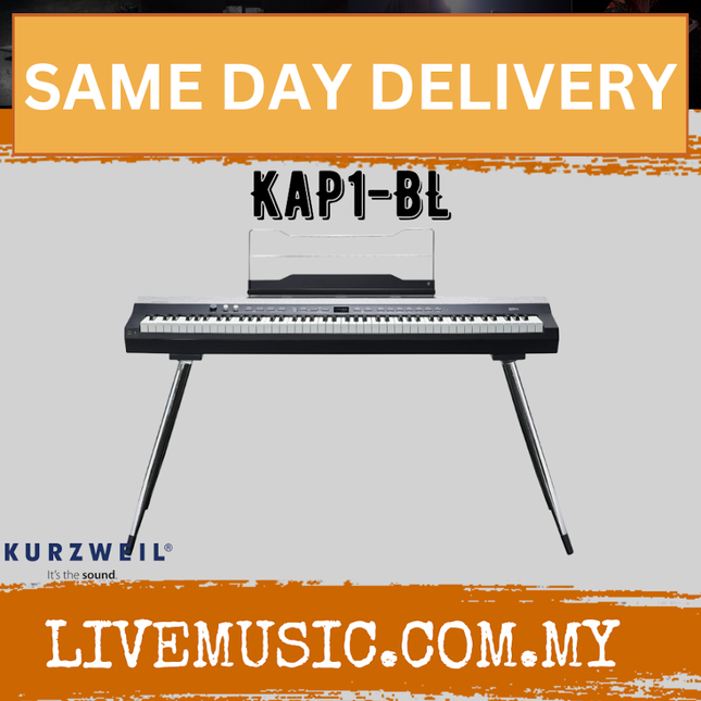 Kurzweil KaP1 Portable Digital Piano with ST-C1 Keyboard Stand - Blue ( Ka-P1 Ka P1 )