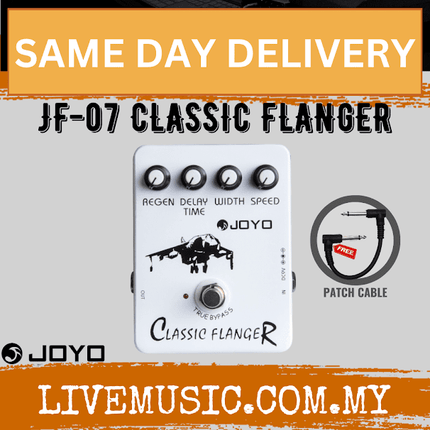 Joyo JF-07 Classic Metallic Flanger Sounds And Rapid Tremulous Vibrato Electric Guitar Effect Pedal ( JF07 / JF 07 )