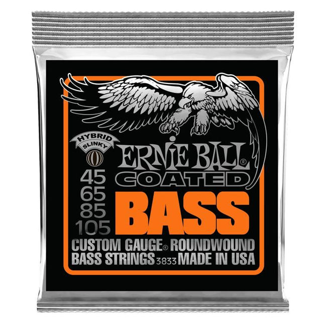 Ernie Ball 3833 Bass Guitar Strings Coated Hybrid Slinky (45-105/EB3833)