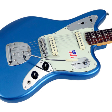 Fender Johnny Marr Signature Jaguar Electric Guitar, Pau Ferro Fretboard with Deluxe Hardshell Case - Lake Placid Blue