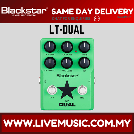 BLACKSTAR LT DUAL - Electric Guitar Effect Pedal (LTDUAL/LT-DUAL)