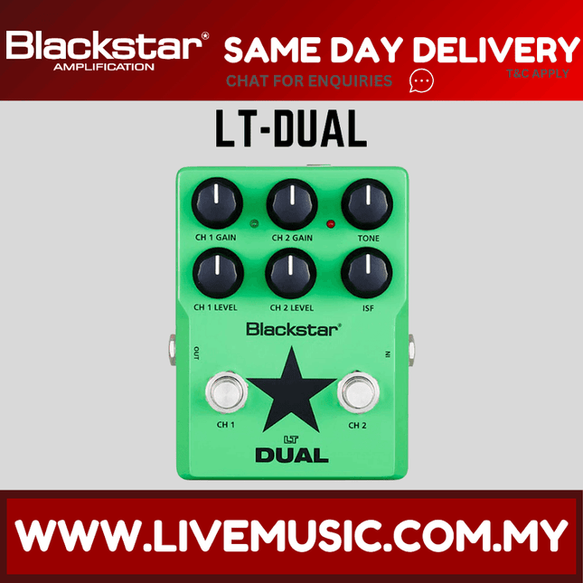BLACKSTAR LT DUAL - Electric Guitar Effect Pedal (LTDUAL/LT-DUAL)