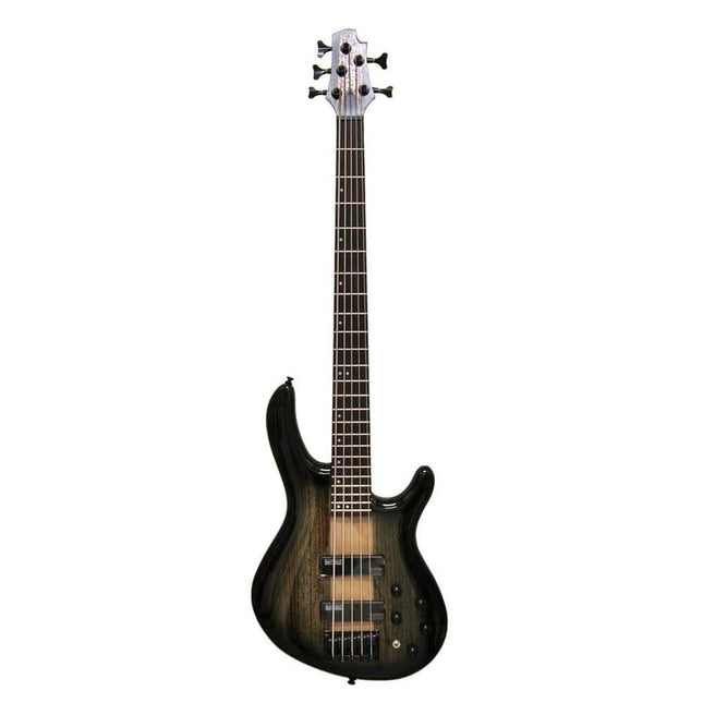 Cort C5 Plus ZBMH Electric Bass Guitar Rosewood Fretboard with Bag - Trans Black Burst