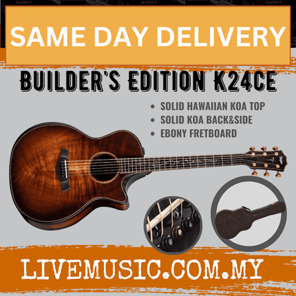 Taylor Builders Edition K24ce V-Class Grand Auditorium Acoustic Guitar w/Case