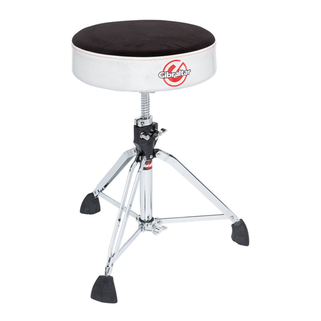 Gibraltar 9608RSW Professional Double Braced Drum Throne, Silver White Sparkle Side (9608-RSW/9608 RSW)