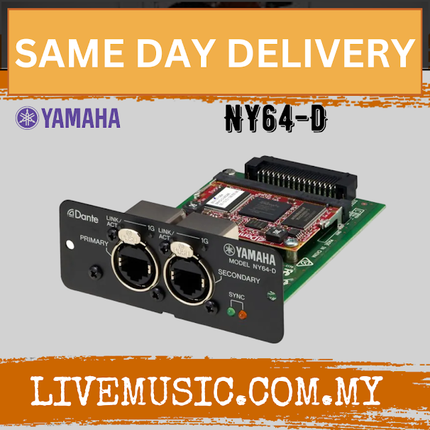 Yamaha NY64-D Dante Digital Interface Card ( NY64 D / NY64D )