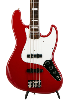 Fender FSR Collection Traditional Late 60s Jazz Bass Guitar, RW FB, Dakota Red