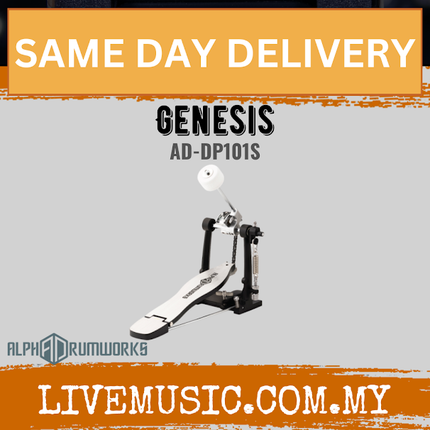 Alpha Drumworks AD-DP101S Genesis pedal Single Chain ( ADDP101S AD DP101S )