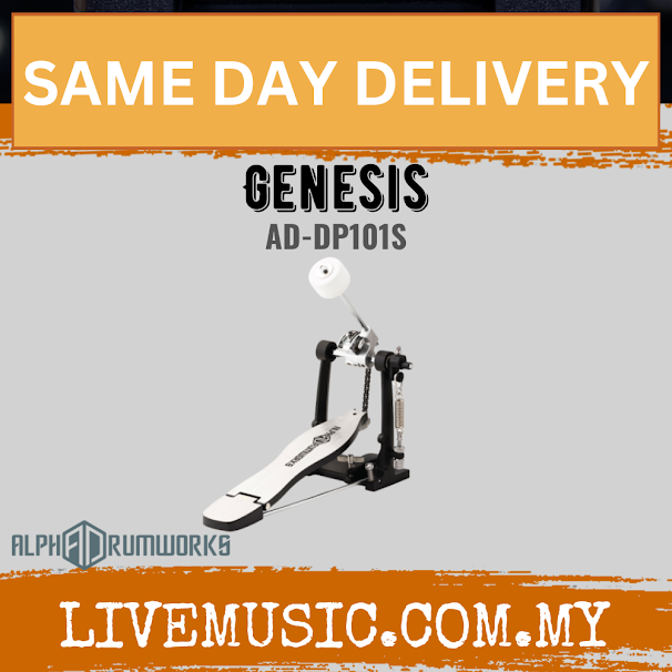 Alpha Drumworks AD-DP101S Genesis pedal Single Chain ( ADDP101S AD DP101S )