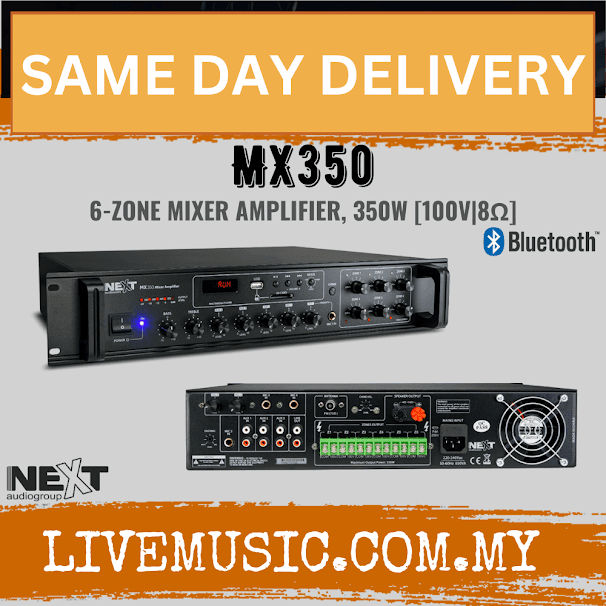 Next Audio MX350 6-ZONE MIXER AMPLIFIER, 350W ( MX-350 / MX 350 )