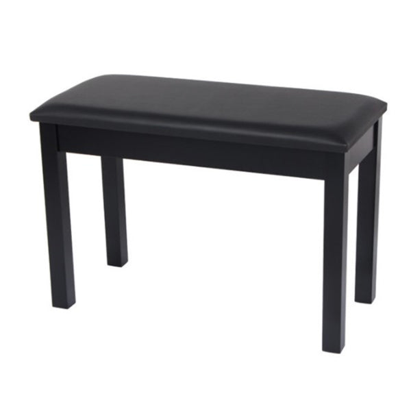 Kadenza Q-110H Piano Bench Leather Padded Double Seater With Storage Box - Black (Q110H)