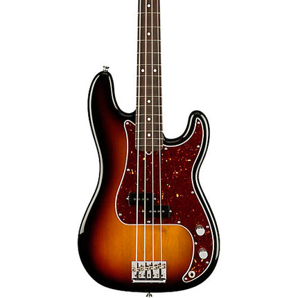 Fender American Professional II Precision Bass Electric Guitar, Rosewood Fretboard - 3-Tone Sunburst