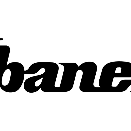 Ibanez wordmark logo in green