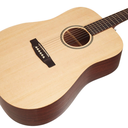 Cort Earth Bevel Cut - Acoustic Guitar with Gig Bag - Open Pore
